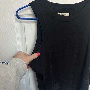 Madewell Black Cropped Tank Top